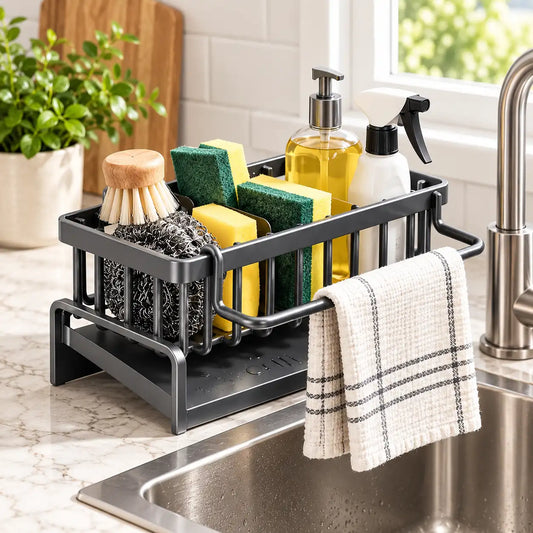 Multi-Purpose Kitchen Sink Draining Rack