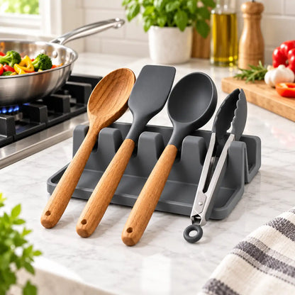 Silicone Utensil Rest Rack