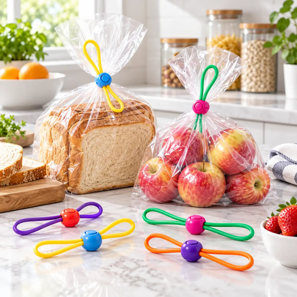 Reusable Food Bag Sealing Ties