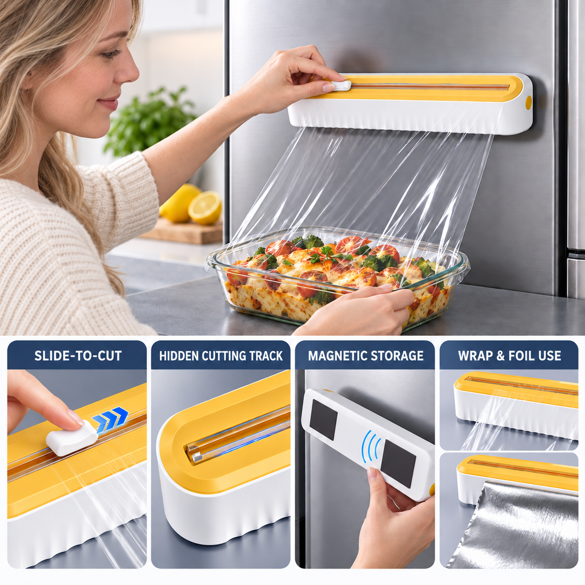 Magnetic Plastic Wrap Cutter