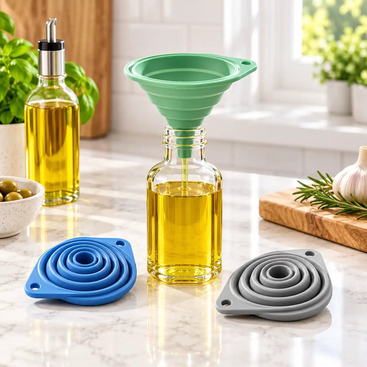Collapsible Silicone Funnel