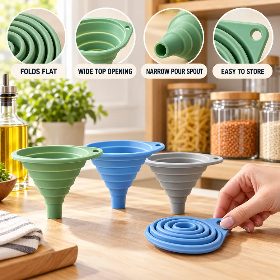 Collapsible Silicone Funnel