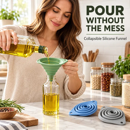 Collapsible Silicone Funnel
