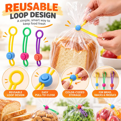 Reusable Food Bag Sealing Ties