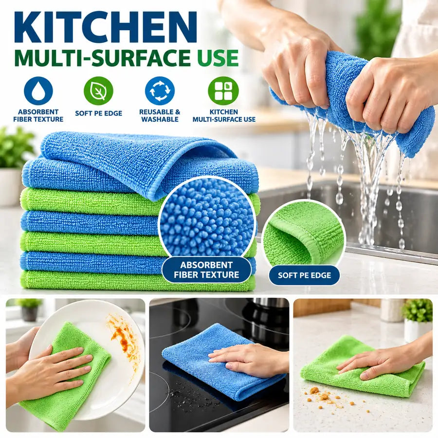 Reusable Kitchen Cleaning Cloths