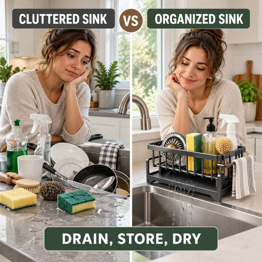 Multi-Purpose Kitchen Sink Draining Rack