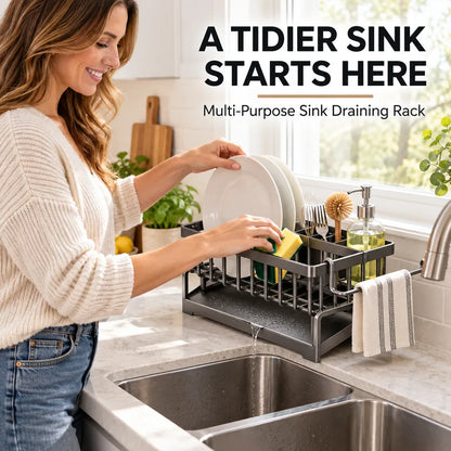 Multi-Purpose Kitchen Sink Draining Rack