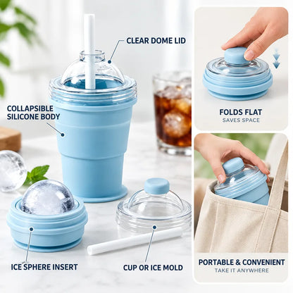 Portable Ice Sphere Cup