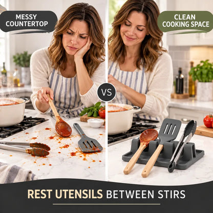 Silicone Utensil Rest Rack