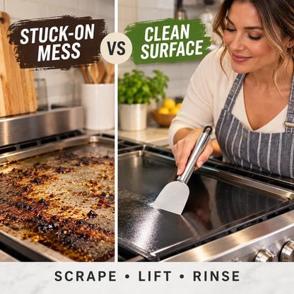 Stainless Steel Kitchen Cleaning Scraper