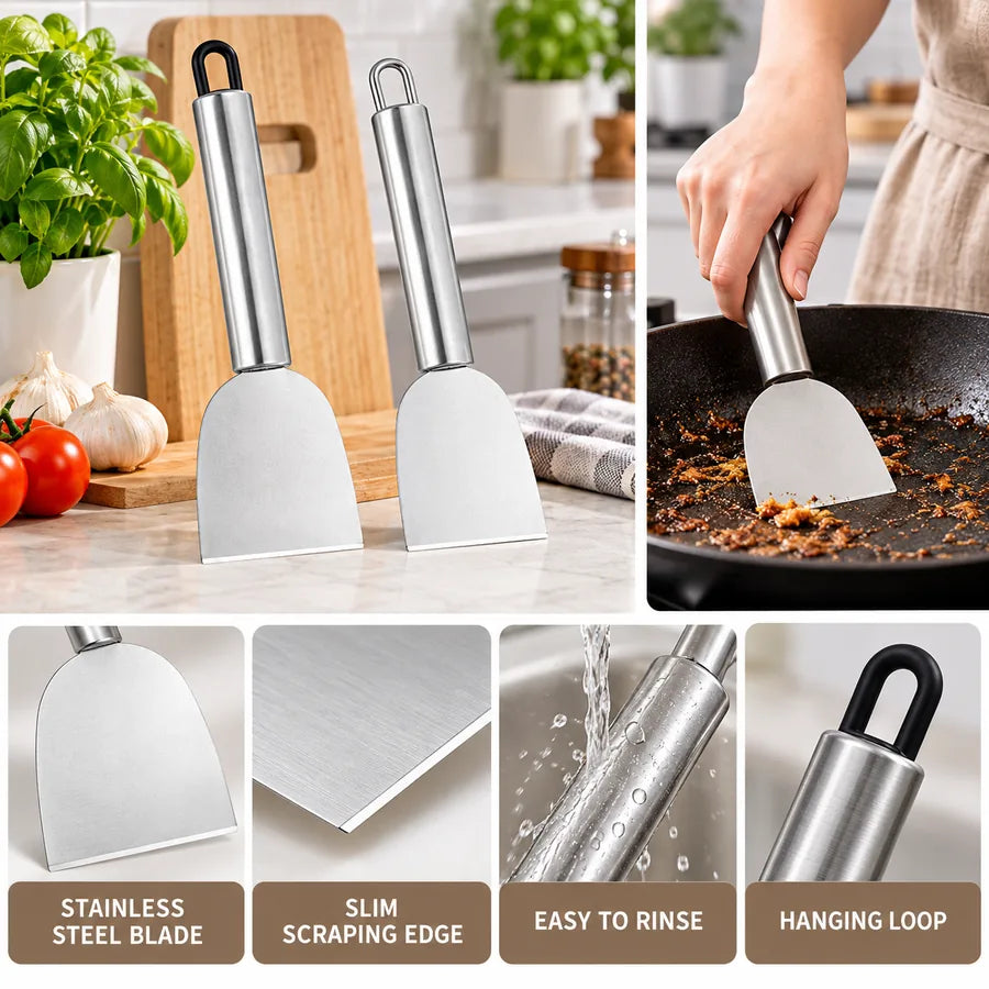 Stainless Steel Kitchen Cleaning Scraper