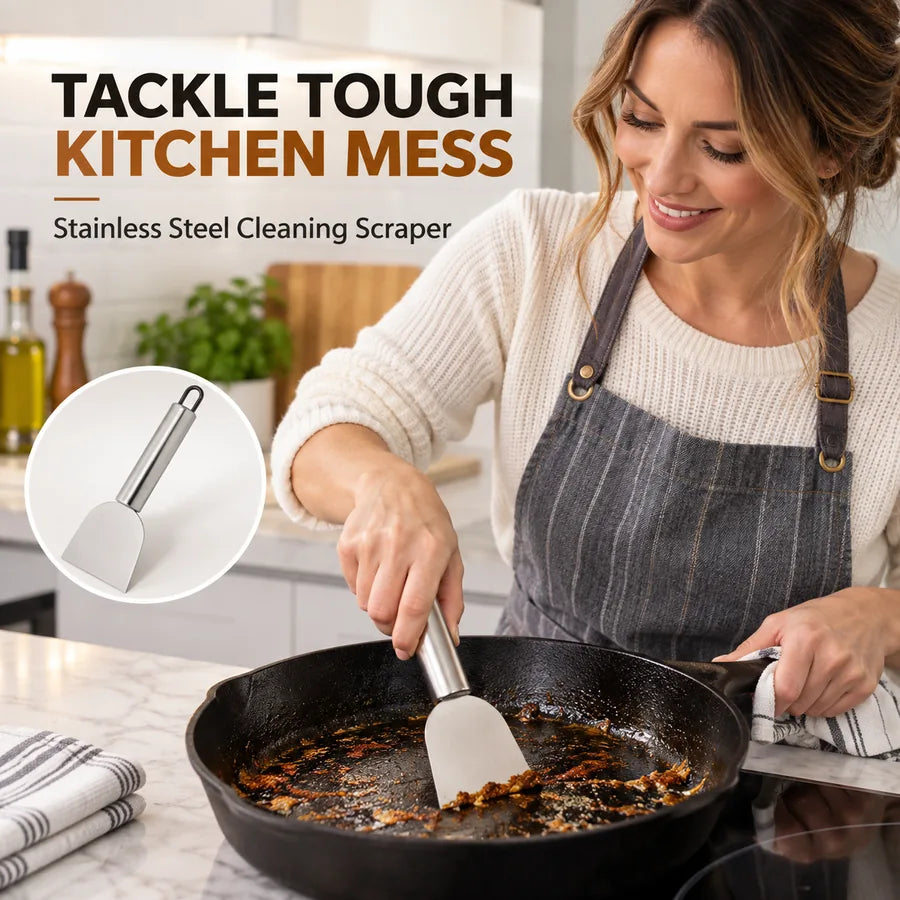 Stainless Steel Kitchen Cleaning Scraper